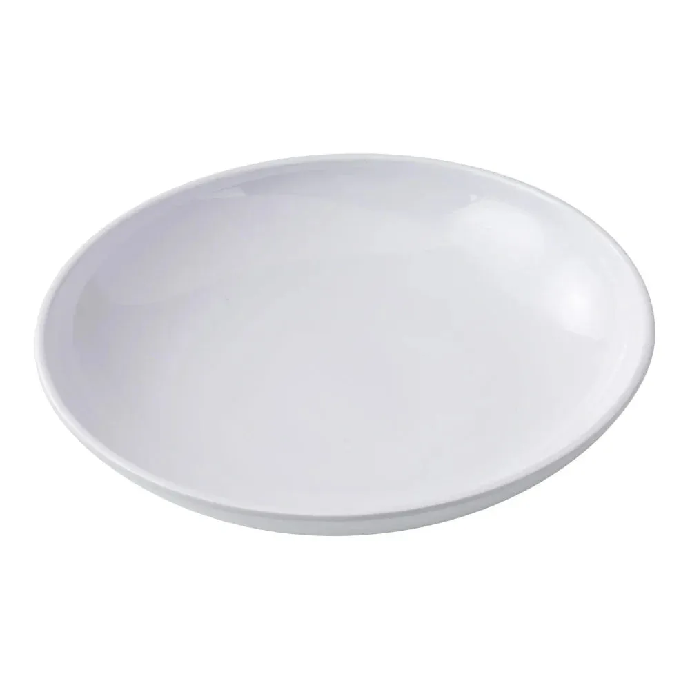 Yanco CO-410 32 Oz White Melamine Coupe Pattern Salad Bowl, Pack of 24