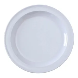 Yanco NS-109W Nessico Round Dinner Plate, 9" White Melamine, Pack of 24