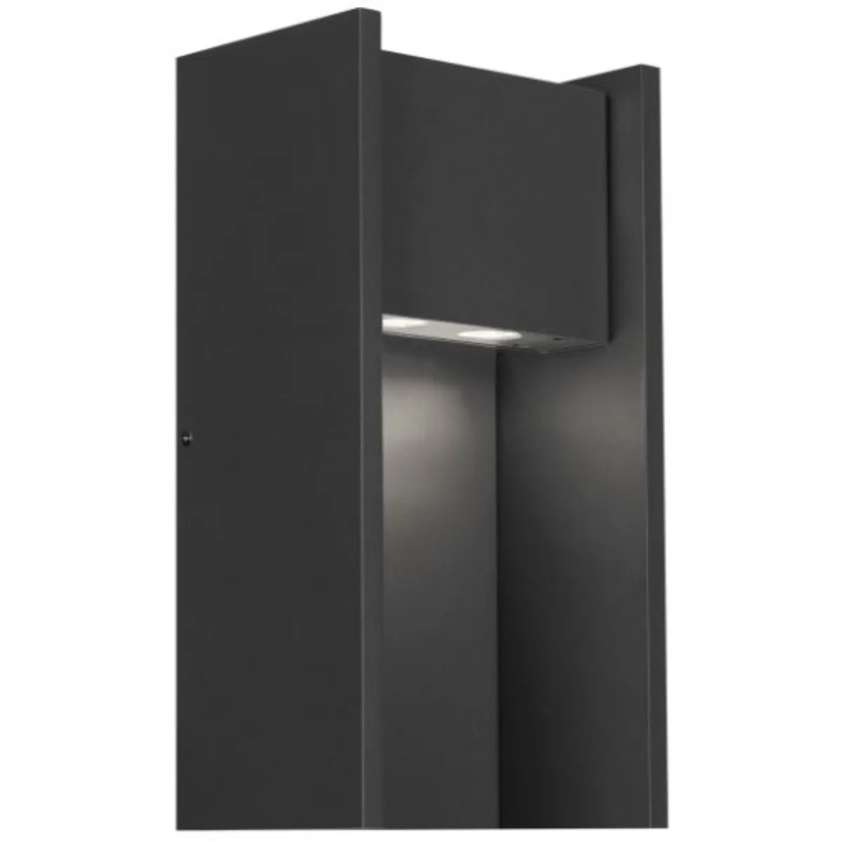 Zur 18 In. LED Outdoor Wall Sconce in-line Fuse 4000K Black Finish